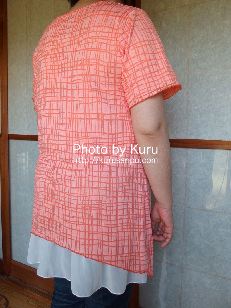 cecile(セシール)・大きいサイズのplump(プランプ)『重ね着風チュニック』