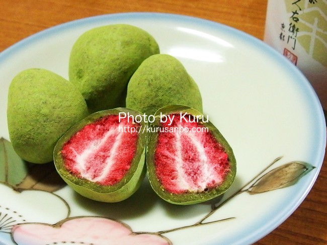 伊藤久右衛門(いとうきゅうえもん)［(株)伊藤久右衛門］『宇治抹茶いちごチョコレートトリュフ お茶苺さん(おちゃめさん)』